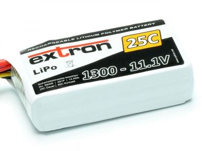 Extron LiPo Akku 3 S 11,1 Volt 1300 mAh XT60 Pichler X6409
