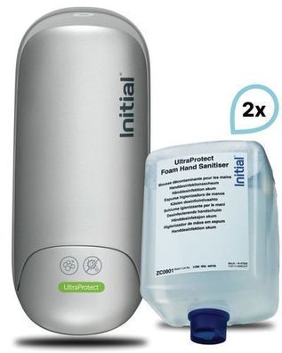 SET: Desinfektionsschaumspender Signature Kompakt Manuell + 2 x Desinfektionsschaum U