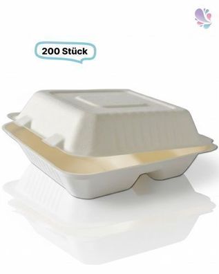 Menübox groß Holzfaser , 245 x 245 x 75 mm, 200 Stk, wood fiber, verschiedene Variant