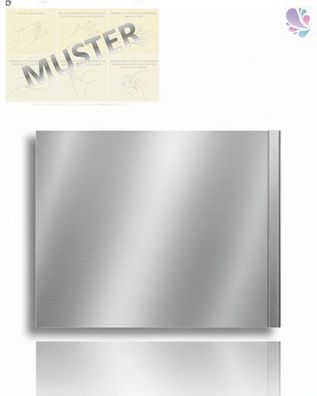 Infotafel + prof. Hygieneplan für Deinfektionssäule, verschiedene Farben