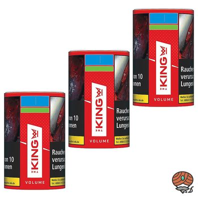 The King Red Volumentabak Dose 3x 90g