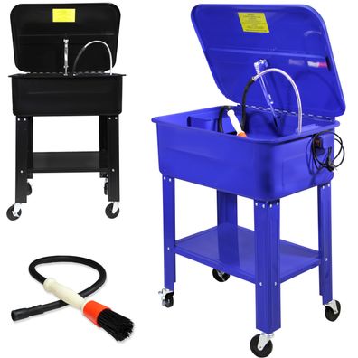 Teilewaschgerät 75,7L Teilereinigung Werkstatt Teilewaschbecken Reiniger rollbar