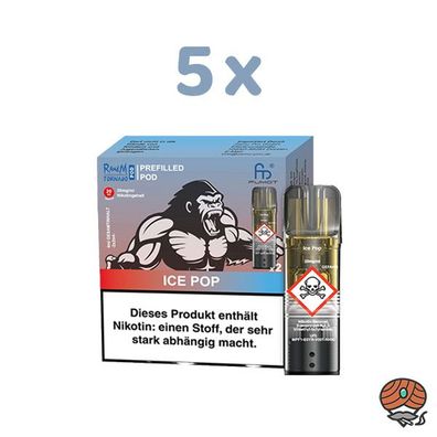 RandM Tornado POD Ice Pop 20mg/ml Nikotin 5x 2 Pods