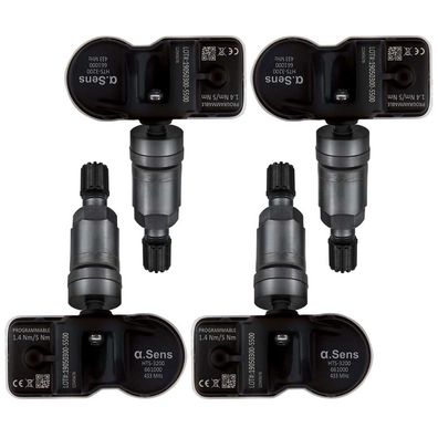 4x Autec RDKS Sensoren anthrazit plug&play 661047A für Audi A4 A5 A6 A7 A8 e-tron