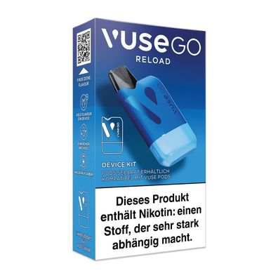 Vuse GO RELOAD BOX Blue Device Kit E-Zigarette, BLAU