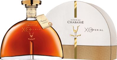 Cognac Chabasse XO Imperial in Geschenkverpackung Halbmond Box NV 0.7 L Flasche