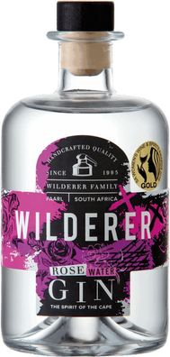 Wilderer Rose Water Gin NV 0.5 L Flasche