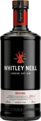 Whitley Neill Original Gin Halewood NV 0.7 L Flasche