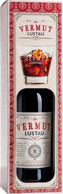 Emilio Lustau Vermouth Red Onpack in Geschenkverpackung mit Glas NV 0.75 L Flasche