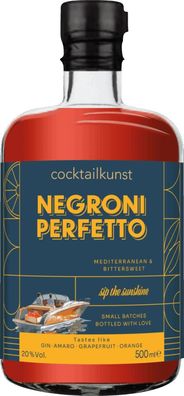 Cocktailkunst Negroni Perfetto NV 0.5 L Flasche