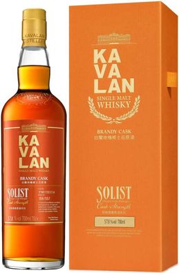Kavalan Solist Ltd. Brandy Cask 50-60% NV 0.7 L Flasche