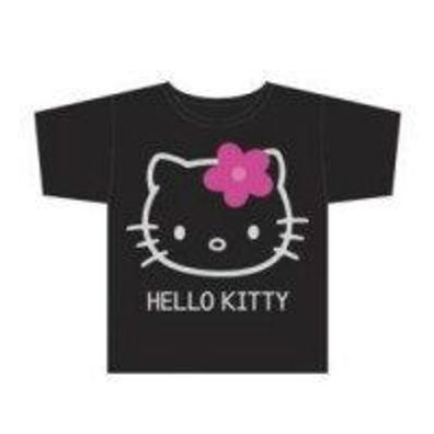 Sanrio Hello Kitty T-Shirt Gr. M Face Black Neuware