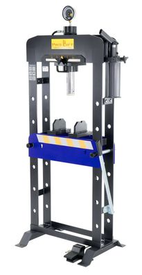 30t Werkstattpresse manuell + pneumatisch Rahmen verschweißt Hydraulikpresse, 02644