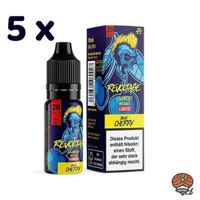 Revoltage BLUE CHERRY 20mg/ml Nikotin, 50/50 Liquid 5x 10ml