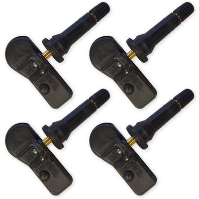 4x Schrader Reifendrucksensor RDKS Sensoren schwarz für Dodge Challenger Ram Reifen