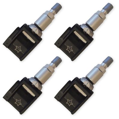 4x Schrader Reifendrucksensor RDKS Sensoren silber für Infiniti Q30 QX30 Reifen