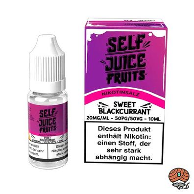 Self Juice Blackcurrant ICE 20mg/ml Nikotinsalz, 10ml Liquid 50/50