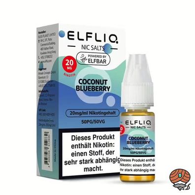 ELFLIQ by ELFBAR Coconut Blueberry * 20mg/ml* Nikotinsalz, 10ml Liquid