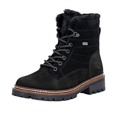 Remonte Schnürstiefel - Schwarz Kunstleder