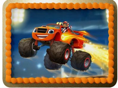 Blaze A4 Essbar Tortenaufleger Torte Geburstag Zuckermasse + NAME