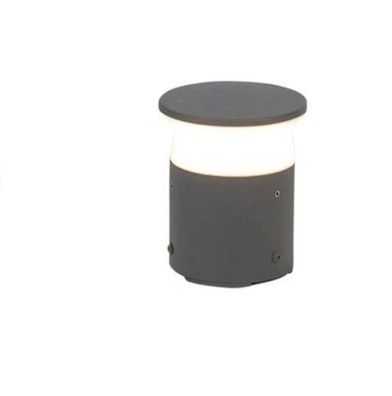 QAZQA Moderne Außenleuchte Dunkelgrau 12 cm inkl. LED