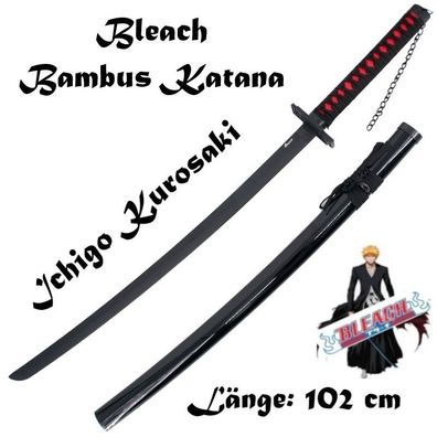 NEU BLEACH Ichigo Bambus Katana Schwert 102cm für Cosplay Anime Otaku Manga Fan