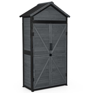 M MCombo Gartenschrank Gartenhaus Outdoor Holz, 45×90×165 cm, 2736