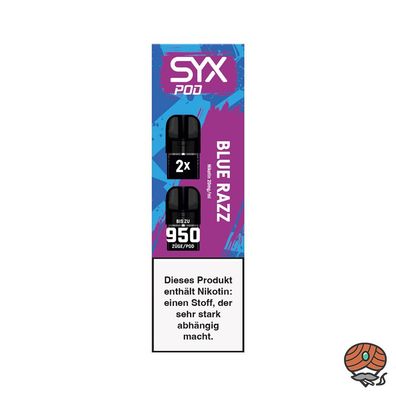 SYX POD BLUE RAZZ, 20mg/ml Nikotin à 2 Pods