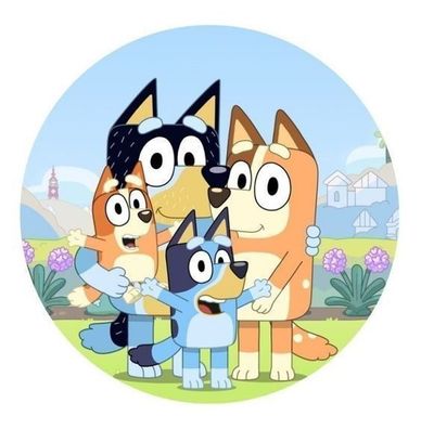 Tortenaufleger Blue x1 Essbar Zuckermasse Tortenbild Deko + 4 Muffin B7