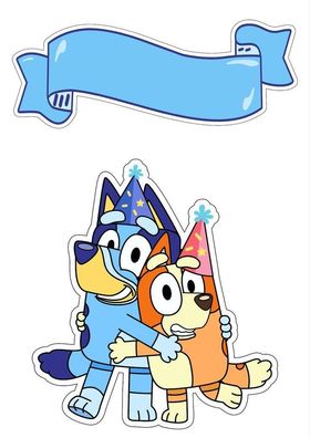 Blue 14x10cm Essbar Tortenaufleger Torte Tortenbild Zuckerbild B2