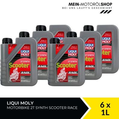 Liqui Moly Motorbike 2T Synth Scooter Race 6x1 Liter