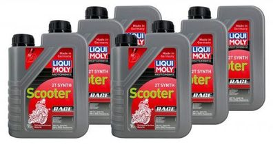 Liqui Moly Motorbike 2T Synth Scooter Race 6x1 Liter