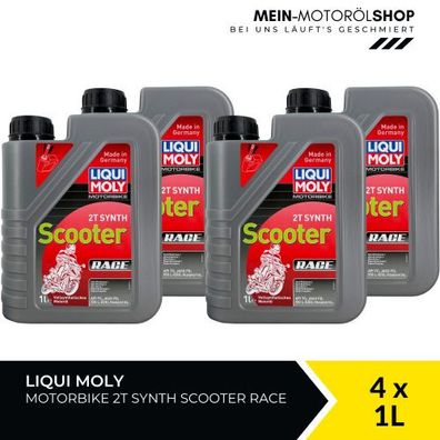 Liqui Moly Motorbike 2T Synth Scooter Race 4x1 Liter