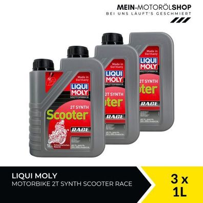 Liqui Moly Motorbike 2T Synth Scooter Race 3x1 Liter