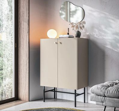 AX LIVING Kommode modern Dinley - 93 cm breit, komplett Schwarz matt