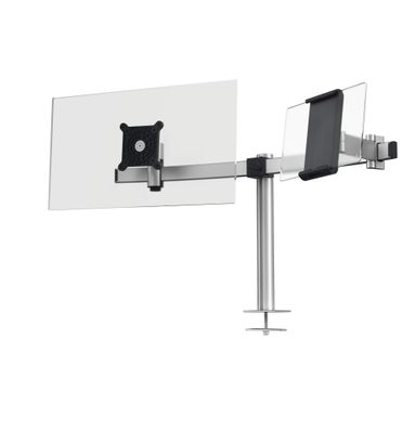 Durable Monitorhalter Tischdurchführun für 1 Monitor und 1 Tablet si