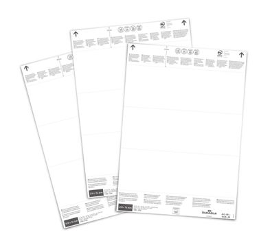 Durable Einsteckschilder 210x74 ws 60St für Logistiktaschen