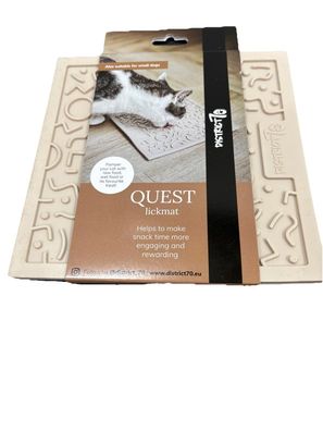 Schleckmatte District 70 Quest Lickmat 20 x 20 cm Merengue Leckmatte Silikon