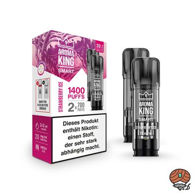 Aroma King SMART POD Strawberry Ice 20mg/ml Nikotin à 2 Pods