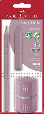 Faber Castell Bleistift Grip Jumbo B roseshadows Rad+Spitzer