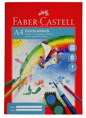 Faber Castell Zeichenblock Zeichenblock A3 10 Blatt 100g/m²
