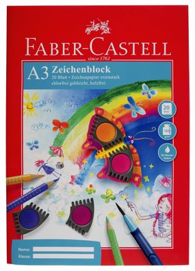 Faber Castell Zeichenblock Zeichenblock A4 20 Blatt 100g/m²