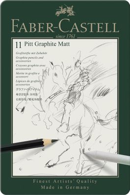 Faber Castell Pitt Graphite Matt 11er Metalletui