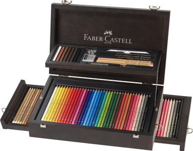 Faber Castell Art & Graphic Collection Holzkoffer 125-teilig