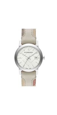 Burberry The City Damenuhr silber beige