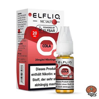 ELFLIQ by ELFBAR Cola * 20mg/ml* Nikotinsalz, Liquid 10ml