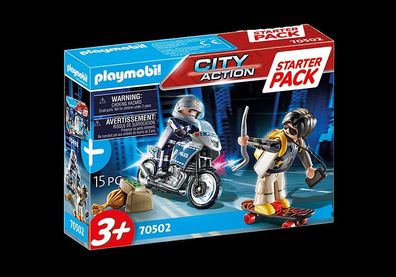 PLAYMOBIL® StarterPack Polizei Verfolgungsjagd #70502 NEU & OVP Gratis Versand