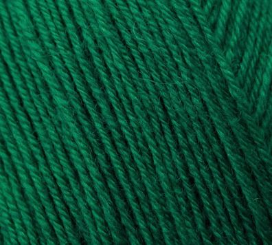 100g Sockenwolle uni 4 fach von Rellana Nr 905 grün