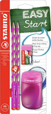 Stabilo EASYgraph Schul-Set blau R mit Spitzer und Radierer