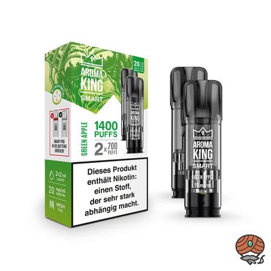 Aroma King SMART POD Green Apple 20mg/ml Nikotin à 2 Pods